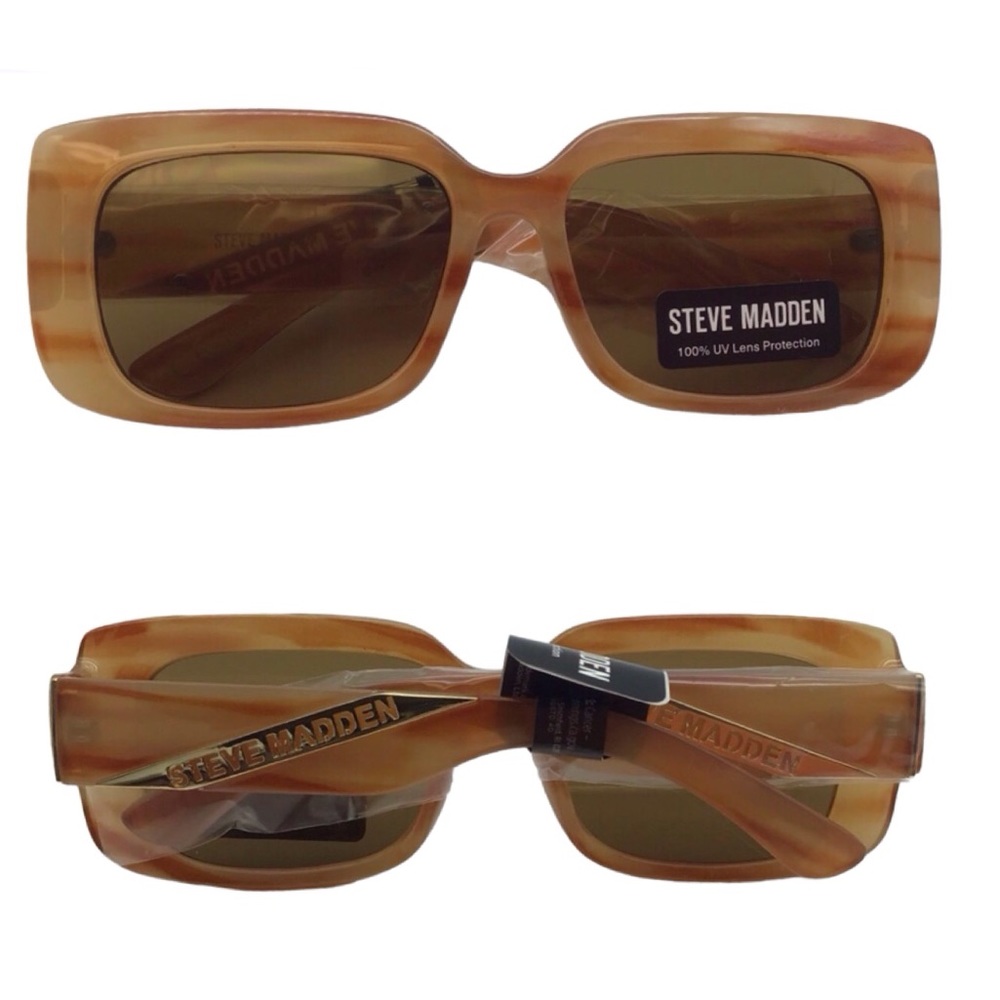 Steve Madden Rectangular Frame Sunglasses (NWT) (Size: OSFM) - Picture 3 of 6